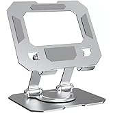 ROBEVE Tablet Standı 360 Derece D&ouml;nebilen Tablet Stand Katlanabilir Metal Tablet Tutucu Standı Tablet ve Telefon Tutucu Stant