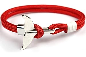 EXINOX Pulsera Nautica Ballena | Hombre Mujer | Vida Marina Mar | Color Plata