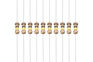 YOKIVE 100 Uds Carbón Película Resistencias, 1/4W 100K Ohm 5% Tolerancias Resistencia, Bueno para DIY Proyectos Electrónicos (Banda 4 Colores, 1,77 x 0,09")