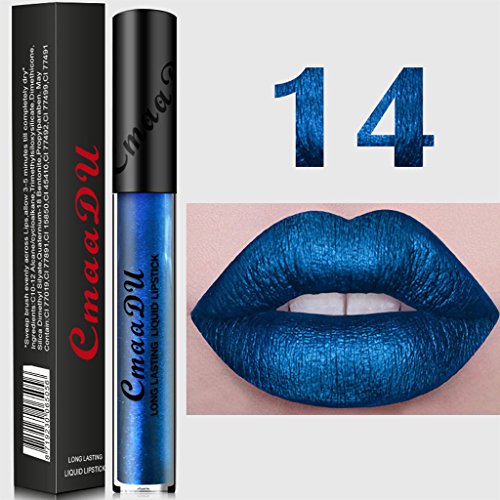 MagiDeal 15 Farben Flüssigkeit Matt Lipgloss Set Lang Anhaltende Kosmetik Make-up Glanz Lippenstift - 6