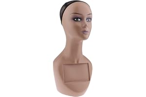 B Blesiya Female Head Bust for Retail Shop Showcase Making Displaying Styling,Hats Glasses Display , Lip