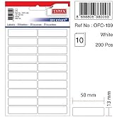 TANEX OFC-109 BEYAZ OFİS ETİKETİ