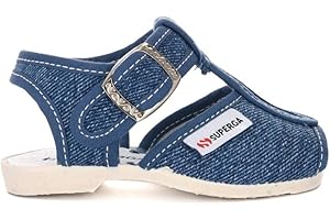 SUPERGA 1200 COTJ, Sandali con Chiusura a T Unisex-Bambini e Ragazzi