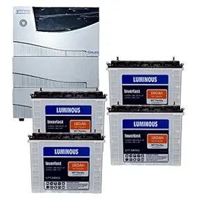 Luminous Cruze 3.5KVA Sine Wave Home UPS With (ILTT 24060 Battery 4Qty.)