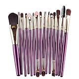 concealer verblender pinsel flüssiges pulver creme kosmetik pinsel, zahnbürste geschwungene make up pinsel für gesicht und augen. 7 tlg makeup bürsten pinsel schminkpinsel kosmetikpinsel make up pinsel kosmetik set bestes augen make up pinselset - 7 makeup augenpinsel - beauty pinsel set zum verblenden von lidschatten, kosmetik puder, highlighter und concealer - lidschattenpinsel und schminkpinsel für smokey eyes und andere beliebige looks 18 stück