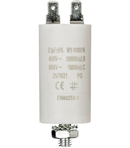 Condensateur Démarrage Ducati 1µF 450V Lumonic - Boîtier Plastique - Fiche 6,3mm - Moteurs Difficiles