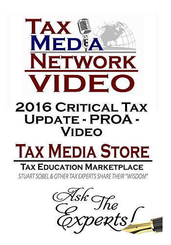 Preisvergleich Produktbild 2016 Critical Tax Update - PROA - Video