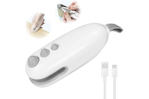 CARSEATTY Mini Folienschweißgerät, 2 in 1 Versiegelungsgerät, Tüten Schweissgerät mit Cutter, Wiederaufladbarer Tragbarer Klein USB Heißsiegelgerät, Tütenverschweißer für Lebensmittellagerung