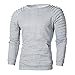 Produktbild SuperSU Herren Herbst Winter Hemd Einfarbig Slim Beiläufige Herbst Winter Langarmhemd T-Shirt Oberteil Männlich Sweatshirt Pullover Pulli mit Rundhalsausschnitt Men Blouse Sweat