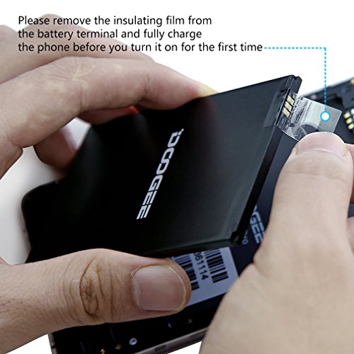 Smartphone Dual SIM, DOOGEE T3 Android 6.0 Doppio Schermo Cellulari con 5MP + 13 MP Fotocamera Digitale - WCDMA 3G 4G / LTE FDD 3200 mAh Telefono - 3GB di RAM + 32GB ROM - Nero