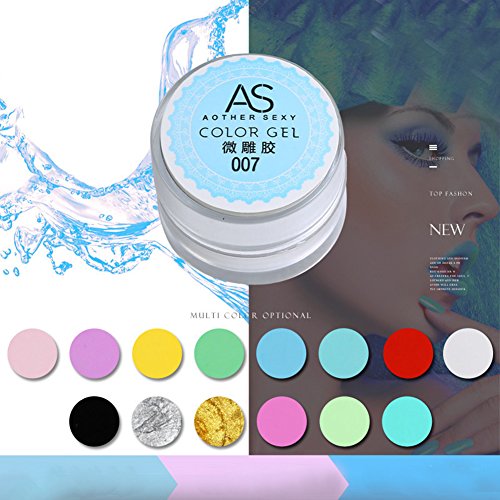 Blue Vessel 3D UV Skulptur Gel Farbige Nail Art Tip Kreative Maniküre Dekoration - 2