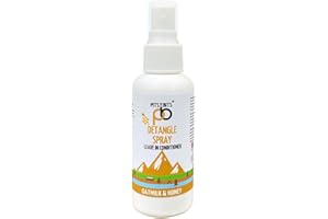 Pits and Bits Detangle Spray, Hair Detangle Spray for Conditioned and Knot-Free Hair, Easy Detangle Solution for On-The-Go Convenience, Wet or Dry Application, Oatmilk and Honey Fragrance 100ml