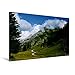 Produktbild Calvendo Premium Textil-Leinwand 120 cm x 80 cm Quer, Ein Motiv aus Dem Kalender Alpenimpressionen, Region Schweiz/Frankreich | Wandbild, Bild auf Keilrahmen. Leinwand, Leinwanddruck Natur Natur