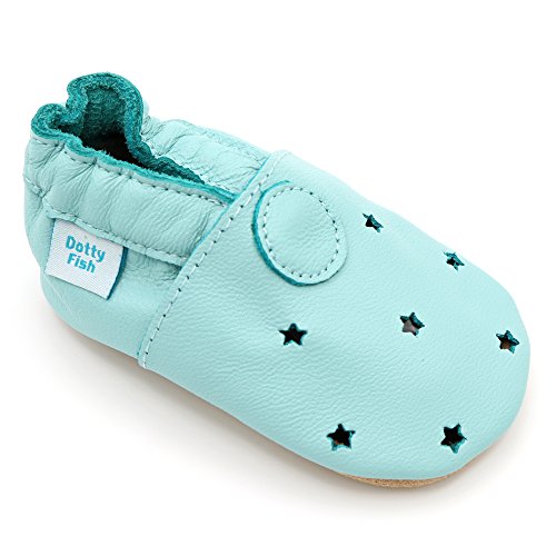Weiche Baby und Kleinkind Lederschuhe - Jungen und Mädchen - Sterne