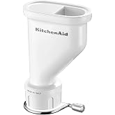 KitchenAid Gourmet Pasta Press, 6 Interchangeable Discs, Chrome Metal, Integrated Cutter, Case Included, Stand Robot Accessor