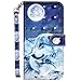 Price comparison product image Robinsoni Samsung Galaxy S7 Case 3D Flap Painted Pretty Cartoon Animal Case PU Leather Case Cover Wallet Pouch Protective Cover Magnetic Flip Stand Cover Money Pouch Folio Gel Bumper Cover, Wolf