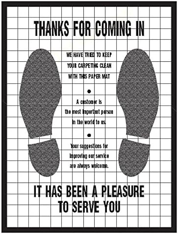 Automotive Interior Protection 20-003-500PK Floor-Mate Plastic Coated Paper Mat, (Case of 500)