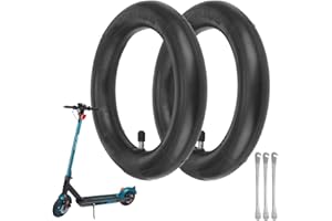 VOLOHAS Flycoo 8 1/2 x 2 cámaras de aire para Xiaomi M365/Pro/Mi 3 patinete eléctrico, ruedas de patinete delantero/trasero neumático de repuesto doble grosor accesorio (Kit)