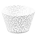 Produktbild Naisidier Pappbecher Little Vine Lace 25 Stück Cupcake, Pappbecher Verpackung Cupcake Wrap für Hochzeit Geburtstag Feiern Baby Shower Dekoration Wrappers