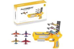 RecontraMago Pistola de Aviones de Poliespan - Avion Planeador de Espuma - Infantiles niños Juguetes cumpleaños Regalos gomaespuma Playa Aire Libre Cometas voladores Espuma (1)