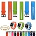 Produktbild 3PCS Fitbit Blaze Accessoires Klassische Uhrenarmbänder, iFeeker Einheitsgröße Weichem Silikon Ersatz Sport Bügel Band mit Verstellbarer Metall Sicherer Schnallenverschluss und Anschlusspins für Fitbit Blaze Smart Fitness Armbänder Armband ( Orange + Lime + Sky Blue )