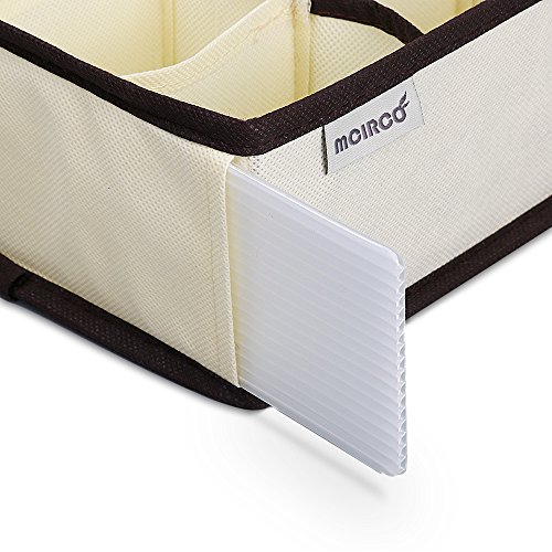 MCIRCO Aufbewahrungsboxen für Büstenhalter, Schublade Organizer, Schrank Organizer, Bra Unterwäsche 4er Set - 6