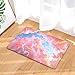 Produktbild JUNDY rutschfeste, Maschinenwaschbare Badematte, Badvorleger mit Wasserabsorbierenden, Farbe gedruckt Fußmatte Türmatte saugfähige Matte Farbe9 50x80cm