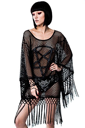 Preisvergleich Produktbild Killstar Kleid OMEN KIMONO DRESS Schwarz M