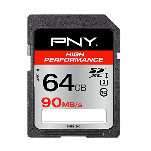 PNY Speicherkarte SDXC High Performance 64GB 90MB/s Class 10 UHS-1 U3