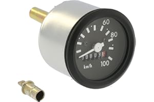 ZT-TUNING Tachometer Ø60mm bis 100km/h, mit Beleuchtung und Blinkkontrolle - für Simson S51, S70, S53, S83