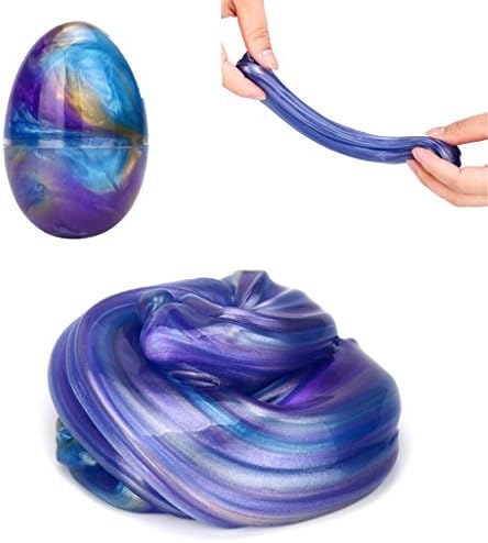 Fluffy Floam Galaxy Egg Slime No Borax Safe And Non Toxic Scented Rainbow Magic Hand In a Tub Soft Playdough DIY Clay Stress Relief Toy For Kids