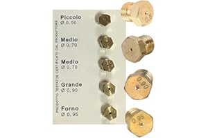 CG94 Clé à tube 6/7 + 5 buses universelles 6 Mo GPL pour bouteilles, cuisines à gaz |CG143 dimensions (petit 0,50-2 x moyen 0,70 - grand 0,90 - four 0,95)