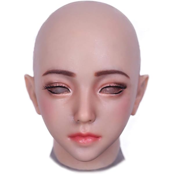 Maschera In Silicone Realistico ROANYER Per Donna – Viso Completo Con Bocca Apribile Per Parlare, Mangiare, Bere – Per Travestiti, Halloween, Cosplay