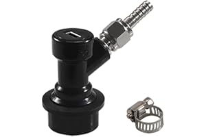 PERA Ball Lock MFL dis-connect Set mit Drehgelenk und Muttern mit Klemme für Gas und Liquid Black for liquid