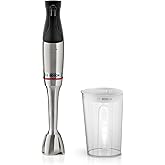 Bosch El mikseri ErgoMaster Seri 6, karıştırma kabı, 4 paslanmaz &ccedil;elik bı&ccedil;ak, aşınmaz seramik kavrama, uzun &ouml;m&uuml;rl&uuml;, hava soğu