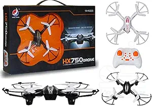 VRION Toy Plastic Drone Quadcopter Aerocraft Drone Without Camera, Compact Size with 3 Modes of Operation, Drone for Kids, Remote Control Flying Aerocraft Drone Without Camera -Multicolor(Pack of 1)