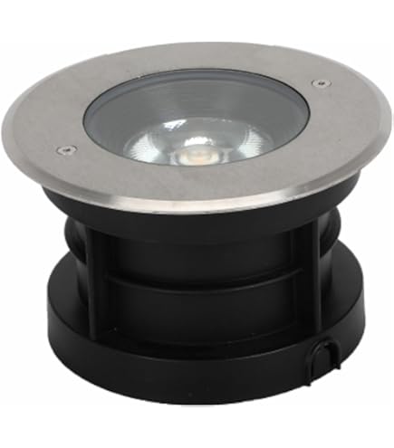 CNBRIGHTER Mini LED In-Ground Well Light – 1W 12V DC, IP67 Waterproof, Warm White 3000K (1 Pack)