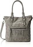 Serie: Naomi Gabor Tasche Damen Naomi Shopper, Henkeltasche, Grau (Grey), 16x33x39 cm