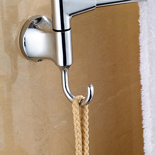 Auralum® Rostfrei Handtuchständer Chrom mit 3 Armen, Kleiderständer - 7