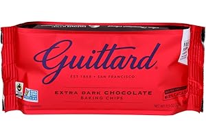 Guittard Extra Dark Chocolate Baking Chips 63% Cacao, 11.5oz (326g) | 100% Real Chocolate | Peanut and Tree Nut Free | Fairtrade | Gluten-Free | Certified Kosher | Bake Stable