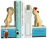 Loriot Buchstützen 'Herren im Bad', 17 cm, bunt