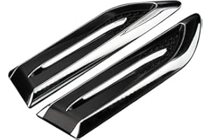 ASUDARO 2 Uds Capó De Coche, Ventilación Lateral, Decoración De Ventilación, Adhesivo 3d, Pegatina De Entrada De Aire De Coche, Capó De Ventilación Universal Abs Para Decoración De Coche