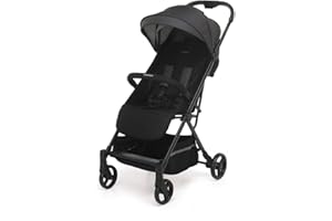 Foppapedretti Passeggino Compatto Voilà, per bambini 0-22 Kg (0-4 anni), Chiusura ad 1 mano, Self-Standing, Schienabile Regolabile, Trasportabile, Porta Oggetti, Telaio in Alluminio, Lava