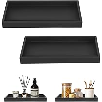 Bambus Tablett 25x14x2cm - Rechteckiges Serviertablett Aus Holz Für Küche & Bad