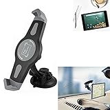 SICHERER HALT: Trotz der minimalen BerÃ¼hrungspunkte (der Frontscheiben-Halter berÃ¼hrt das Tablet nur an zwei Ecken) und der sehr guten ZugÃ¤nglichkeit von KnÃpfen und ZugÃ¤ngen hÃ¤lt das HTC Google Nexus 9 sicher in der Halterung.