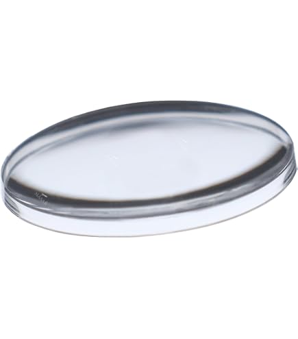 Sourcing Map Lot De 6 Verres De Montre Double Dôme – 24 Mm Diamètre, 1.1 Mm Épaisseur, Cristal Minéral Bombé Transparent Pour Réparation Horlogerie