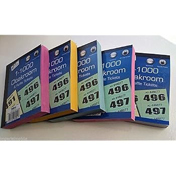 Carnets De Tickets Tombola – Lot 10 – 5 Couleurs – 1-100, Contre-feuille Avec Code Sécurité