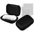DELFINO Soap Dish Travel Box, 2 Pack Soap Holder with Bubble Foam Soap Bag, Translucent Soap Tray Soap Saver Box Case for Home Travel Outdoor Hiking Bathroom Camping Gym (Black)