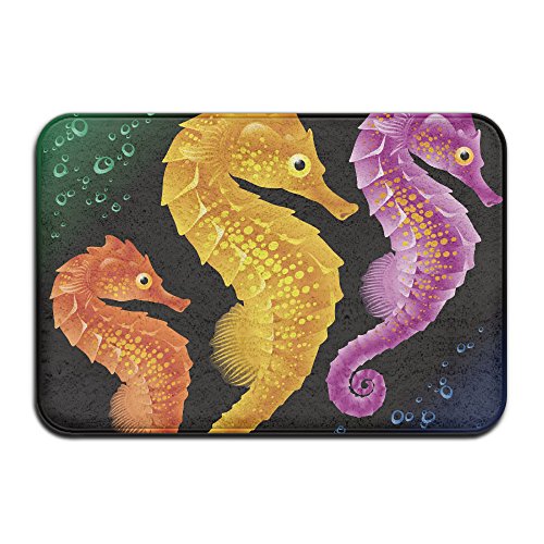 Preisvergleich Produktbild diyabcd Cool Drei Seepferdchen die Sauberlaufmatten rutschfeste House Garden Gate Teppich Fußmatte Boden Pads
