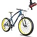 Produktbild Huoduoduo Fahrrad, Mountainbike, 26 Zoll 7 Speed Doppelscheibenbremse Hoch-Kohlenstoffstahl High-End-Geländewagen,+ Fahrrad-Wende Signal